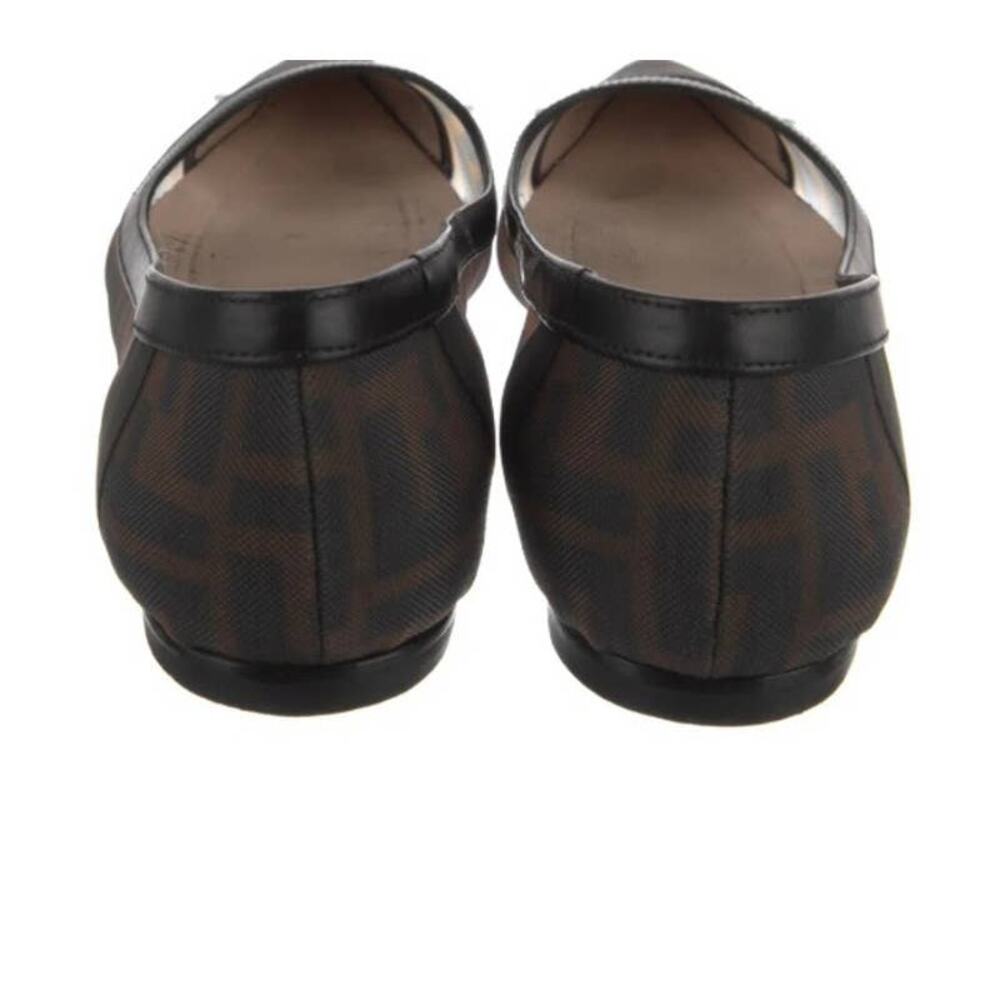 Fendi Mesh Logo Zucca Colibri Ballet Flats - Picture 5 of 6